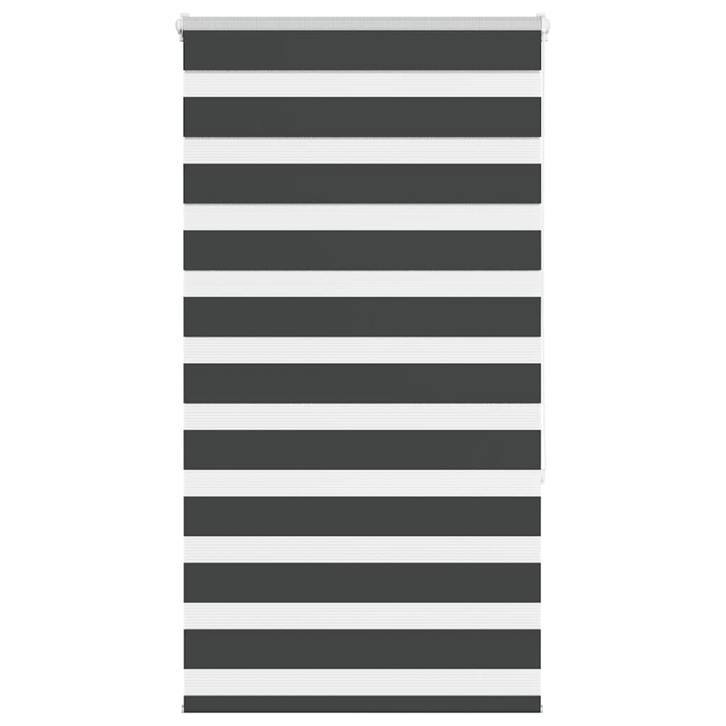 vidaXL Ζέβρα τυφλή Μαύρο Πλάτος υφάσματος 70,9 εκ. Πολυεστέρας