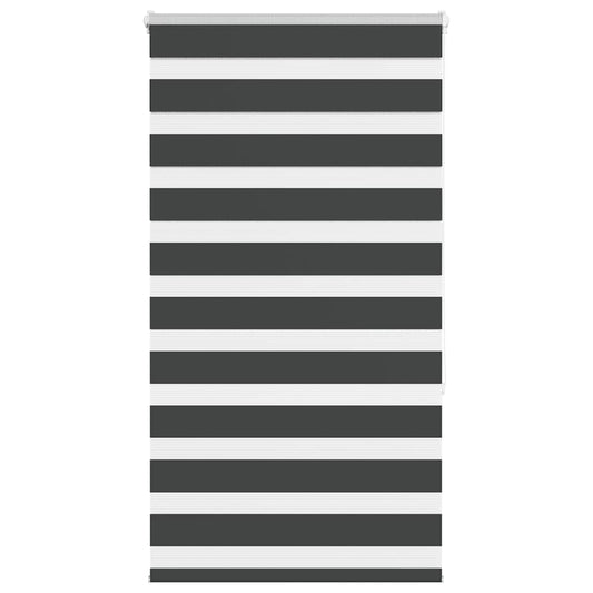 vidaXL Ζέβρα τυφλή Μαύρο Πλάτος υφάσματος 75,9 εκ. Πολυεστέρας