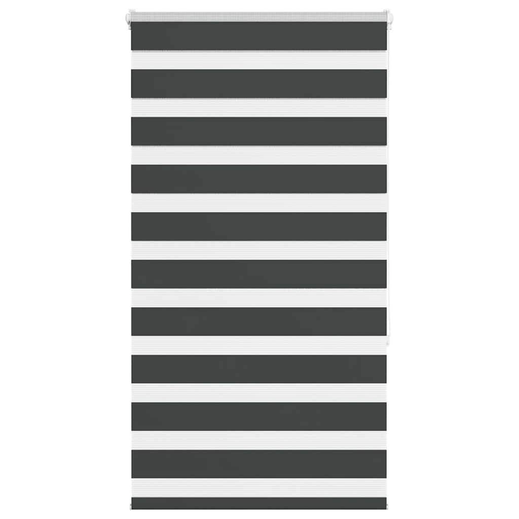 vidaXL Ζέβρα τυφλή Μαύρο Πλάτος υφάσματος 85,9 εκ. Πολυεστέρας