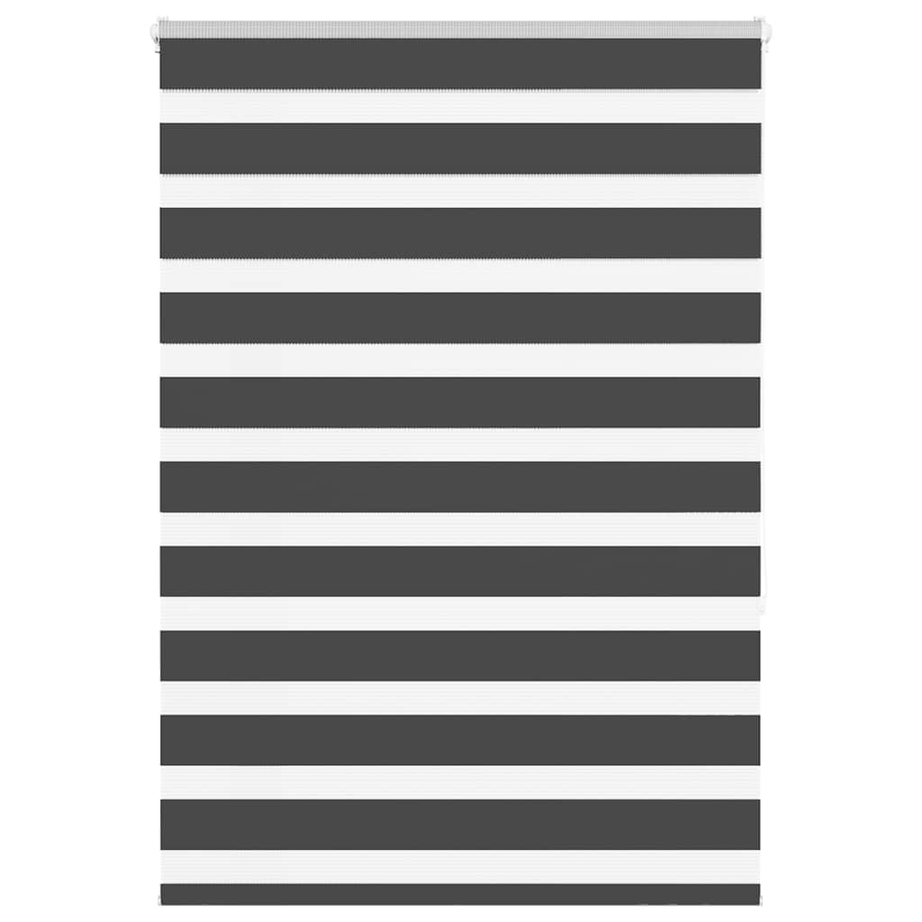 vidaXL Ζέβρα τυφλή Μαύρο Πλάτος υφάσματος 100,9 εκ. Πολυεστέρας