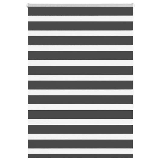 vidaXL Ζέβρα τυφλή Μαύρο Πλάτος υφάσματος 105,9 εκ. Πολυεστέρας