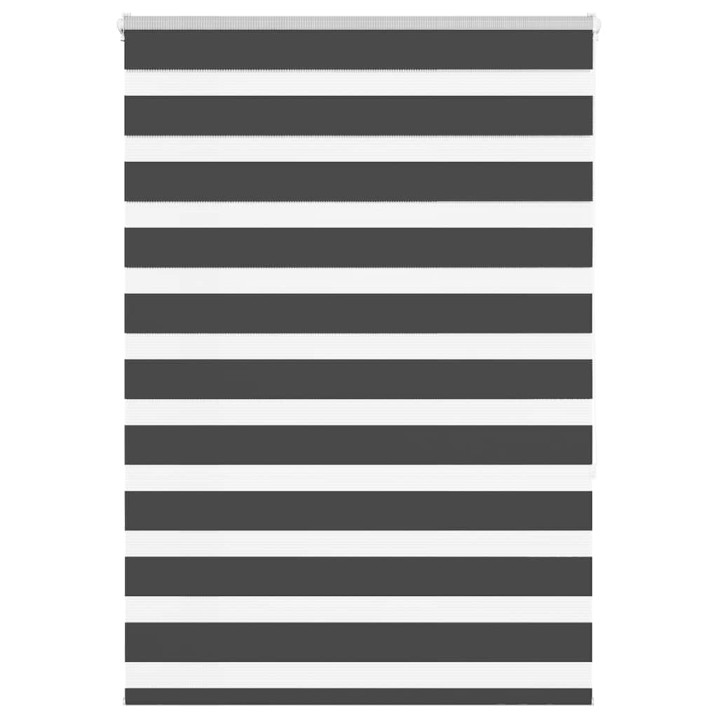 vidaXL Ζέβρα τυφλή Μαύρο Πλάτος υφάσματος 110,9 εκ. Πολυεστέρας