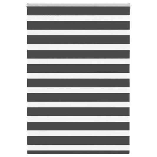 vidaXL Ζέβρα τυφλή Μαύρο Πλάτος υφάσματος 110,9 εκ. Πολυεστέρας