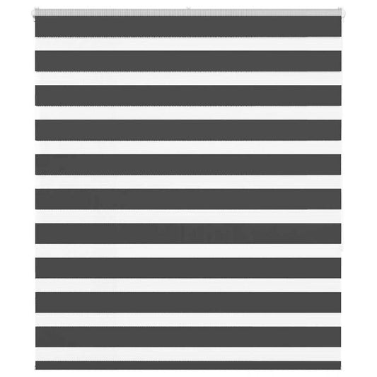 vidaXL Ζέβρα τυφλή Μαύρο Πλάτος υφάσματος 115,9 εκ. Πολυεστέρας