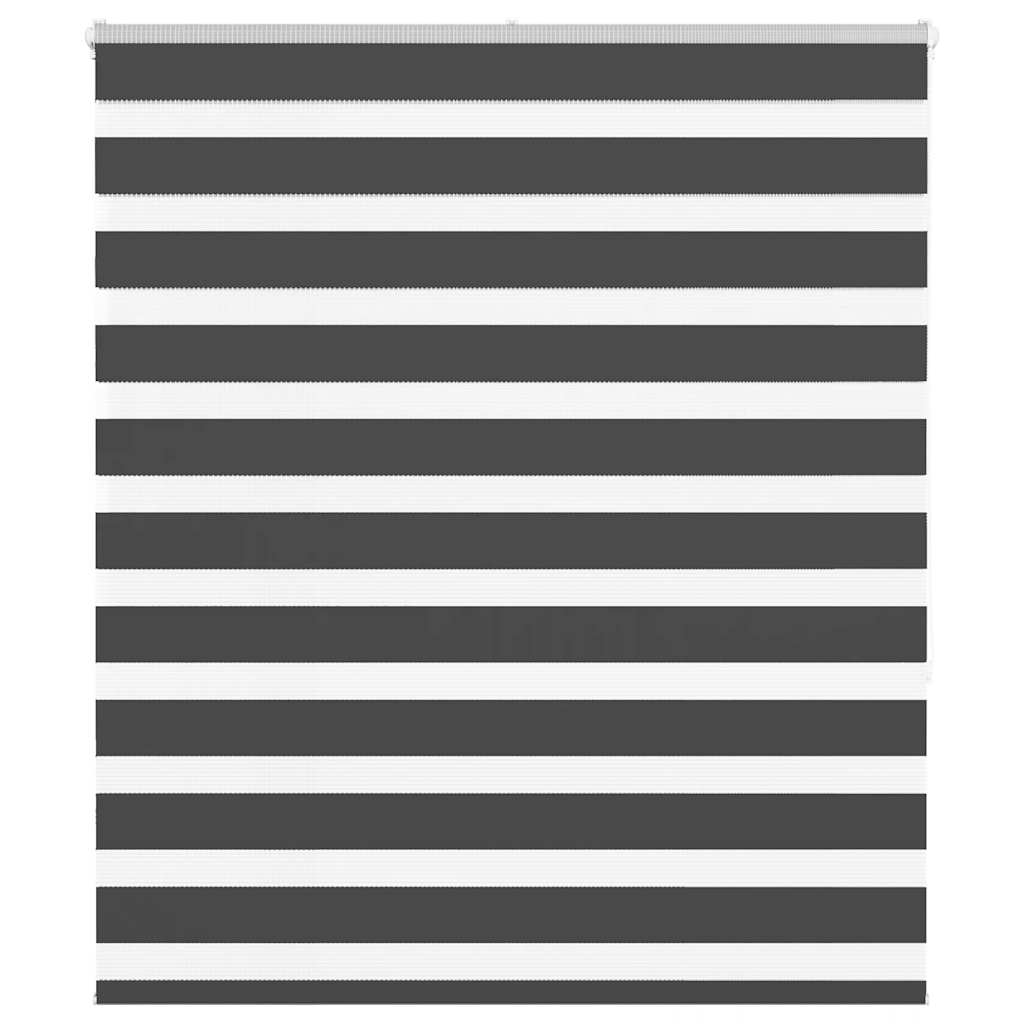 vidaXL Ζέβρα τυφλή Μαύρο Πλάτος υφάσματος 120,9 εκ. Πολυεστέρας