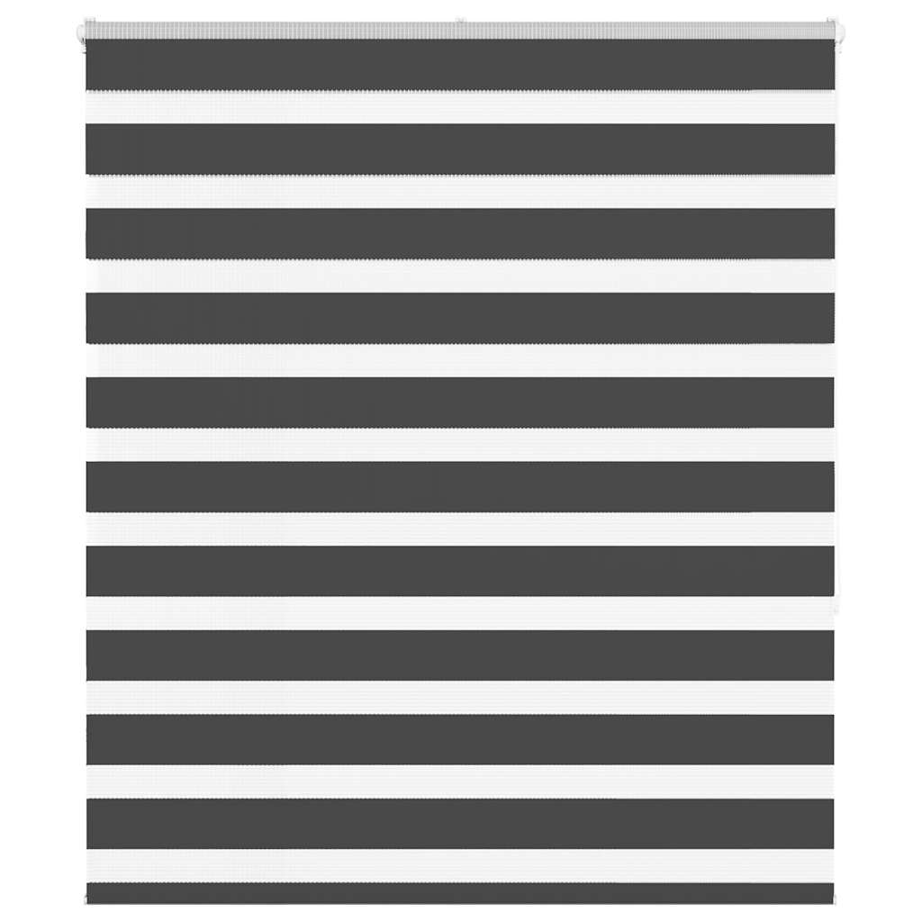 vidaXL Ζέβρα τυφλή Μαύρο Πλάτος υφάσματος 130,9 εκ. Πολυεστέρας