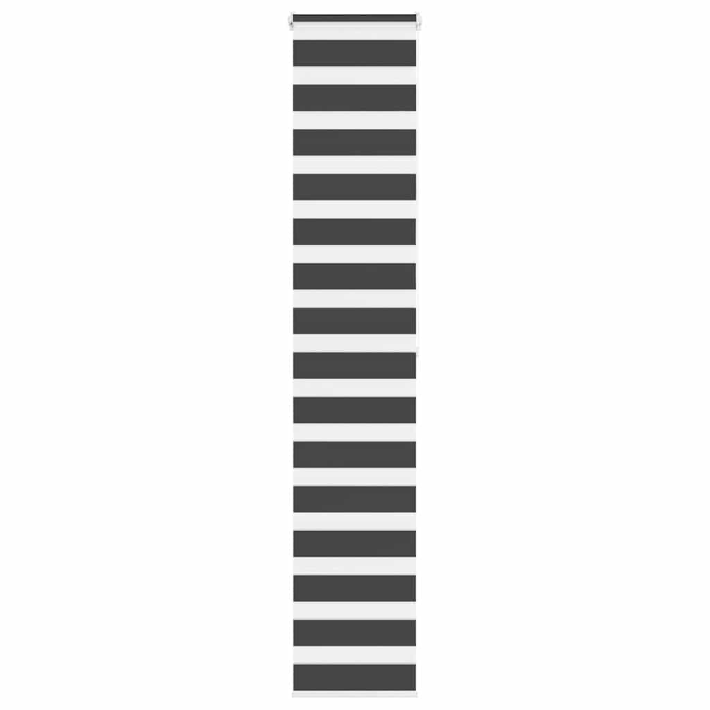 vidaXL Ζέβρα τυφλή Μαύρο Πλάτος υφάσματος 45,9 εκ. Πολυεστέρας