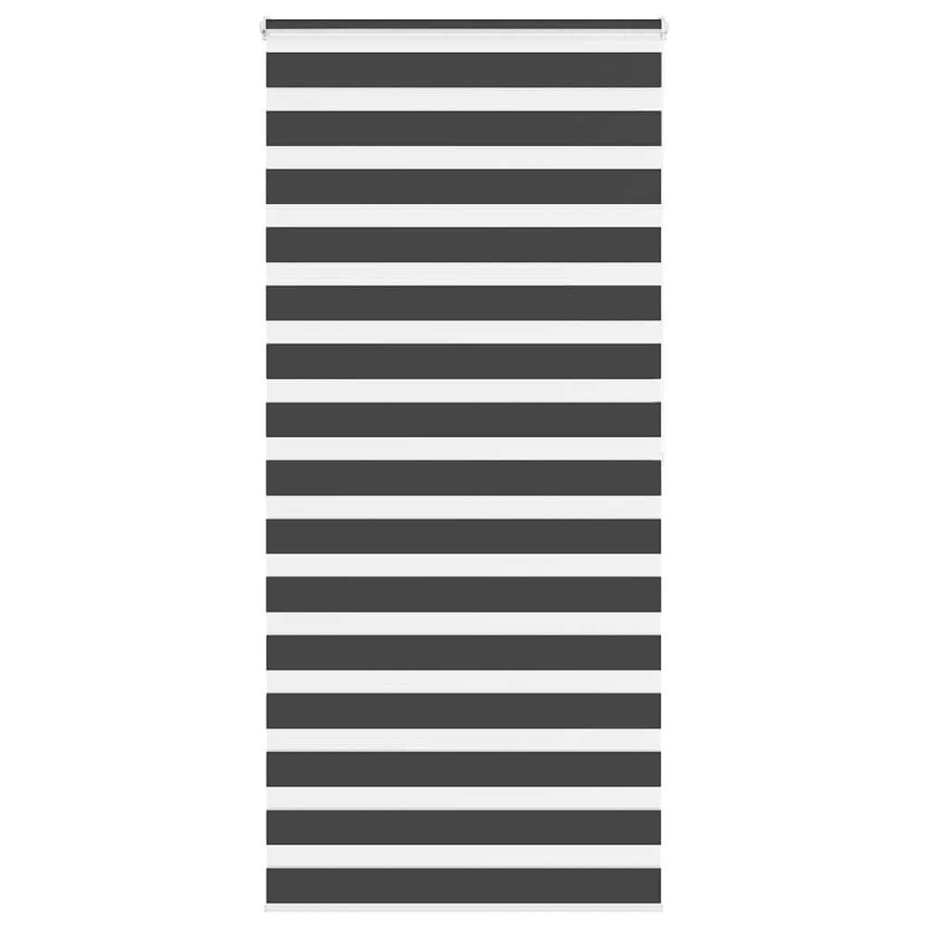 vidaXL Ζέβρα τυφλή Μαύρο Πλάτος υφάσματος 100,9 εκ. Πολυεστέρας