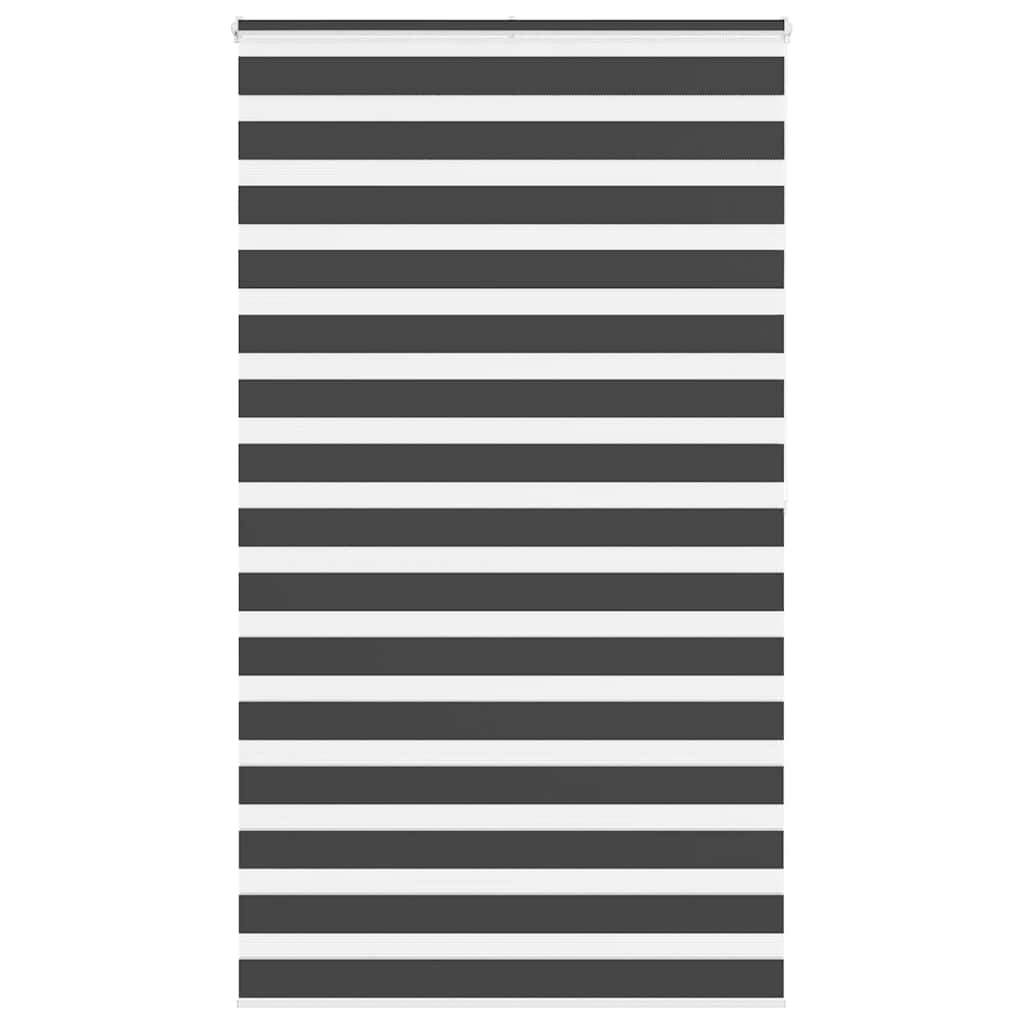 vidaXL Ζέβρα τυφλή Μαύρο Πλάτος υφάσματος 115,9 εκ. Πολυεστέρας