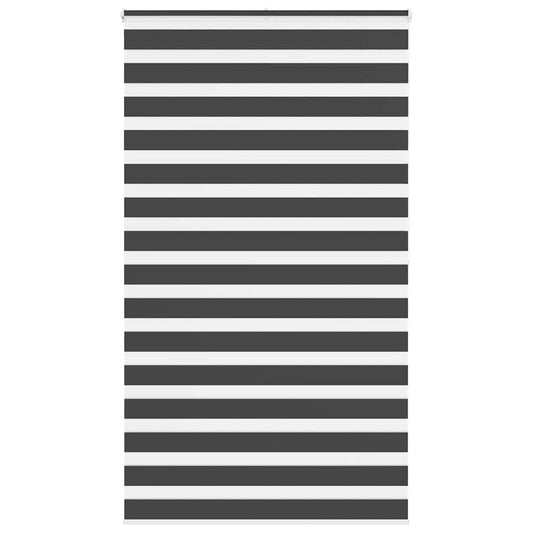 vidaXL Ζέβρα τυφλή Μαύρο Πλάτος υφάσματος 130,9 εκ. Πολυεστέρας