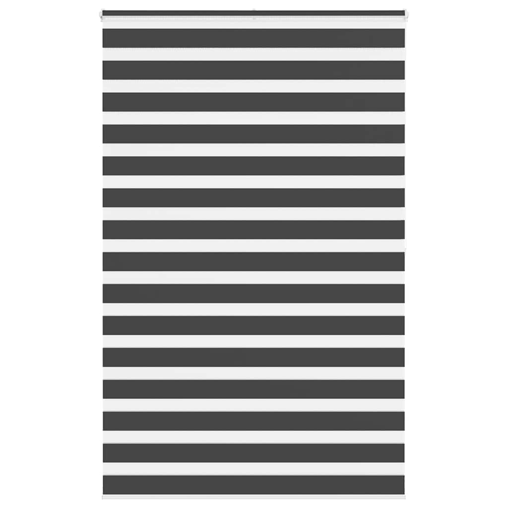 vidaXL Ζέβρα τυφλή Μαύρο Πλάτος υφάσματος 135,9 εκ. Πολυεστέρας