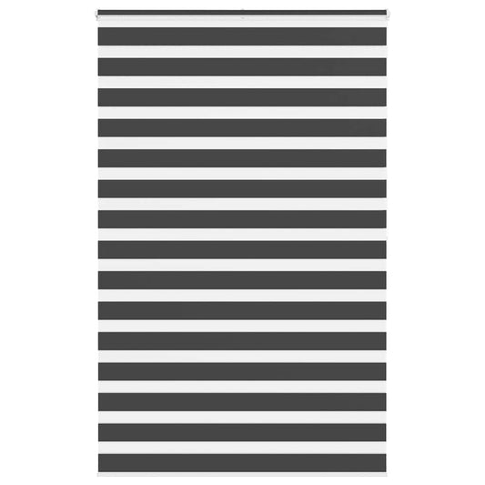 vidaXL Ζέβρα τυφλή Μαύρο Πλάτος υφάσματος 140,9 εκ. Πολυεστέρας