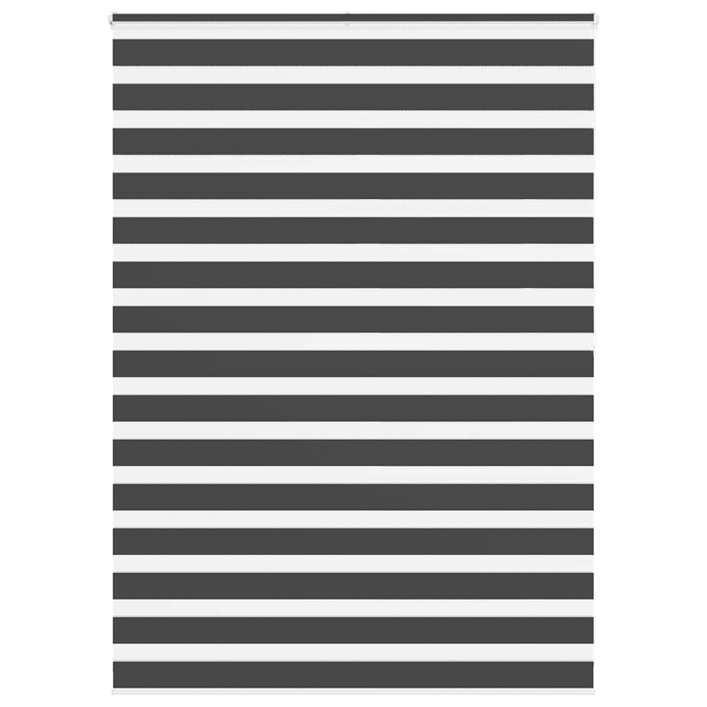 vidaXL Ζέβρα τυφλή Μαύρο Πλάτος υφάσματος 150,9 εκ. Πολυεστέρας