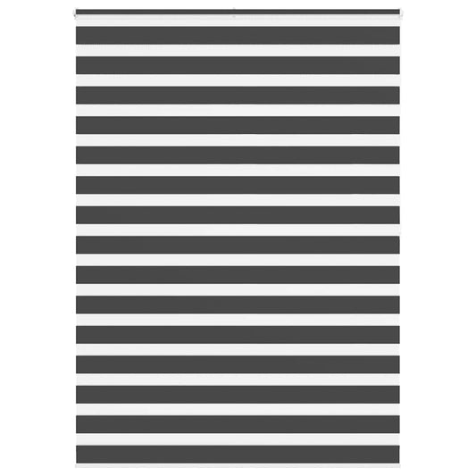 vidaXL Ζέβρα τυφλή Μαύρο Πλάτος υφάσματος 150,9 εκ. Πολυεστέρας