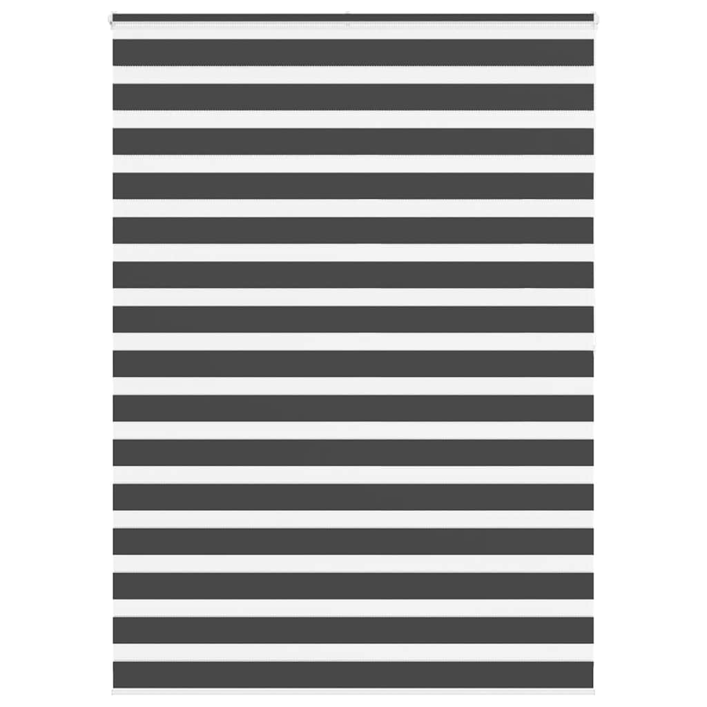 vidaXL Ζέβρα τυφλή Μαύρο Πλάτος υφάσματος 155,9 εκ. Πολυεστέρας