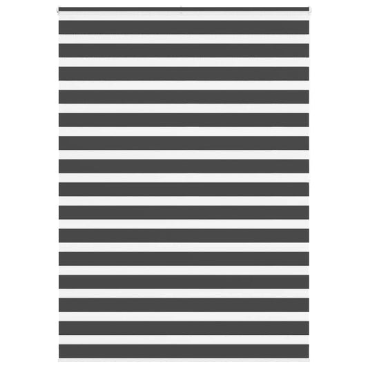 vidaXL Ζέβρα τυφλή Μαύρο Πλάτος υφάσματος 155,9 εκ. Πολυεστέρας