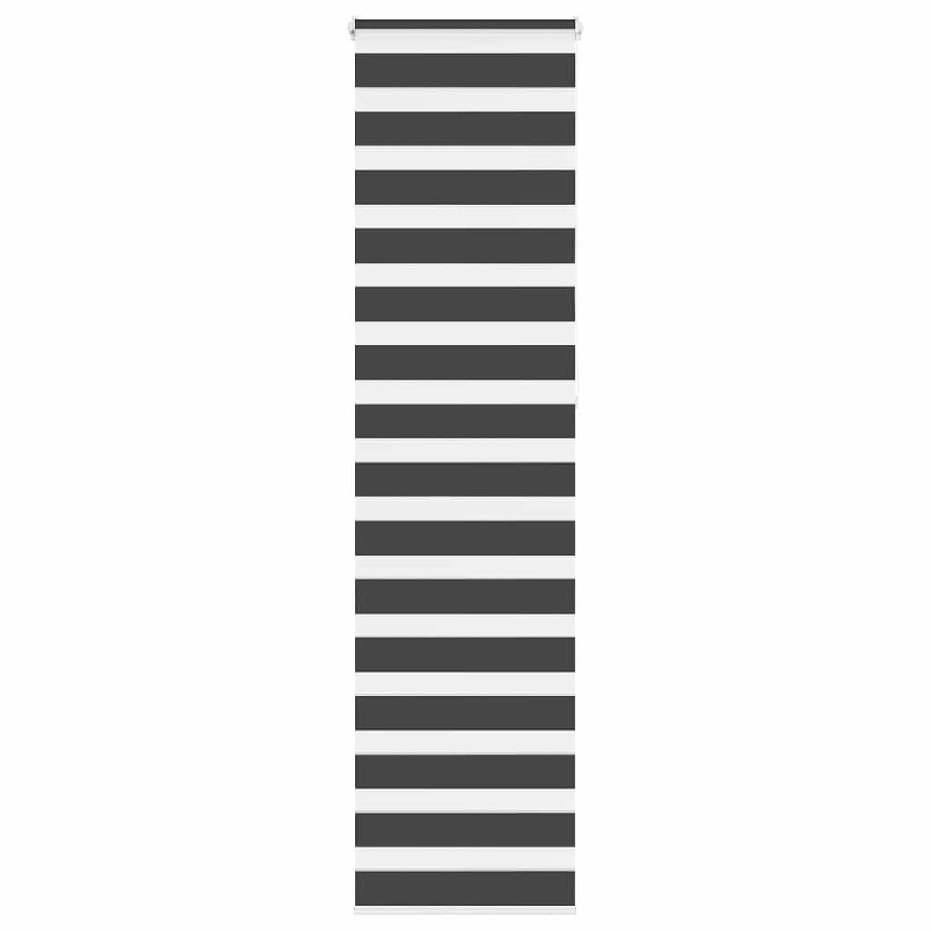 vidaXL Ζέβρα τυφλή Μαύρο Πλάτος υφάσματος 55,9 εκ. Πολυεστέρας