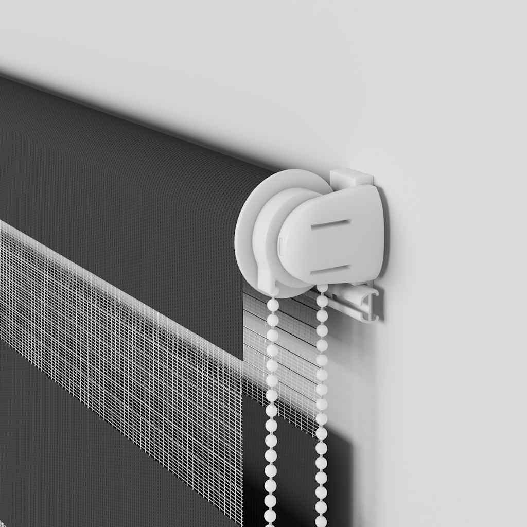 vidaXL Ζέβρα τυφλή Μαύρο Πλάτος υφάσματος 55,9 εκ. Πολυεστέρας