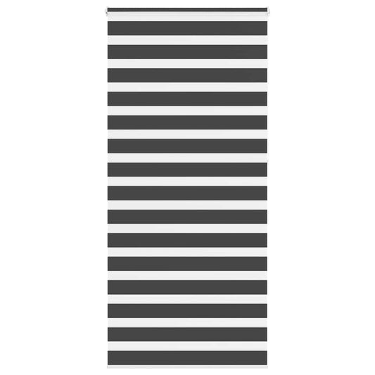 vidaXL Ζέβρα τυφλή Μαύρο Πλάτος υφάσματος 90,9 εκ. Πολυεστέρας