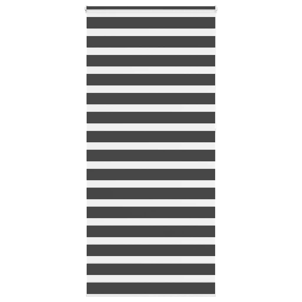 vidaXL Ζέβρα τυφλή Μαύρο Πλάτος υφάσματος 100,9 εκ. Πολυεστέρας