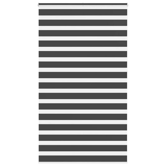 vidaXL Ζέβρα τυφλή Μαύρο Πλάτος υφάσματος 125,9 εκ. Πολυεστέρας