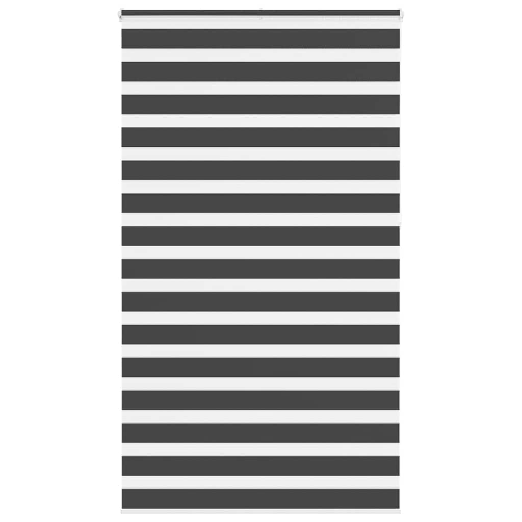 vidaXL Ζέβρα τυφλή Μαύρο Πλάτος υφάσματος 130,9 εκ. Πολυεστέρας