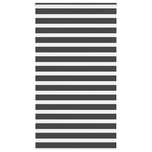 vidaXL Ζέβρα τυφλή Μαύρο Πλάτος υφάσματος 130,9 εκ. Πολυεστέρας