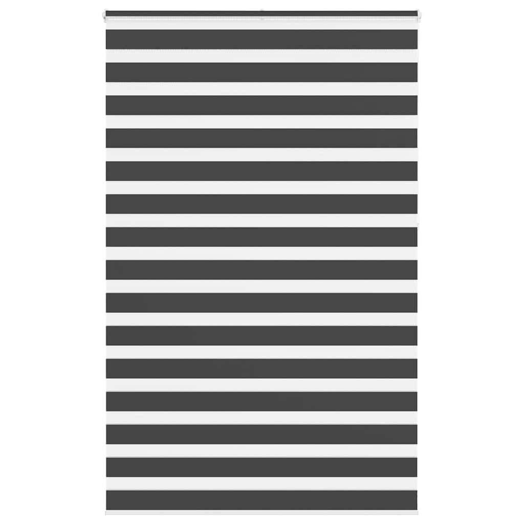 vidaXL Ζέβρα τυφλή Μαύρο Πλάτος υφάσματος 135,9 εκ. Πολυεστέρας