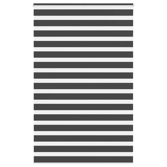 vidaXL Ζέβρα τυφλή Μαύρο Πλάτος υφάσματος 135,9 εκ. Πολυεστέρας