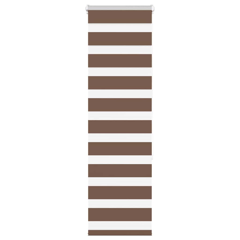 vidaXL Ζέβρα τυφλή Καφέ Πλάτος υφάσματος 35,9 εκ. Πολυεστέρας