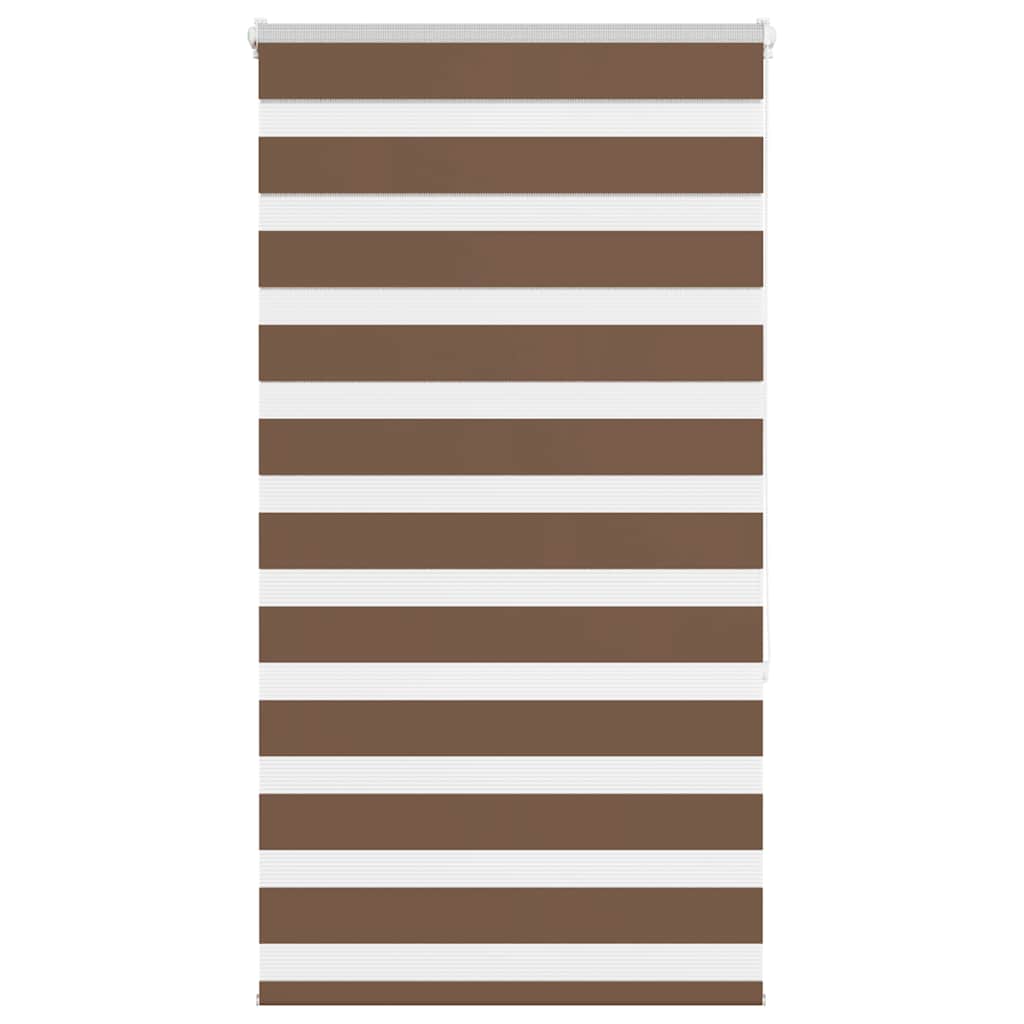 vidaXL Ζέβρα τυφλή Καφέ Πλάτος υφάσματος 70,9 εκ. Πολυεστέρας