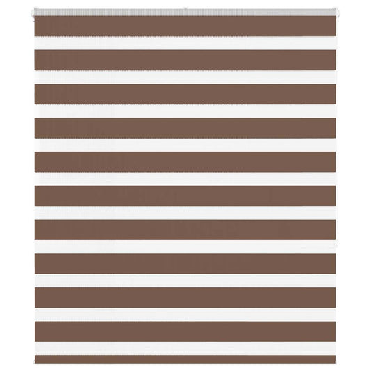 vidaXL Ζέβρα τυφλή Καφέ Πλάτος υφάσματος 115,9 εκ. Πολυεστέρας