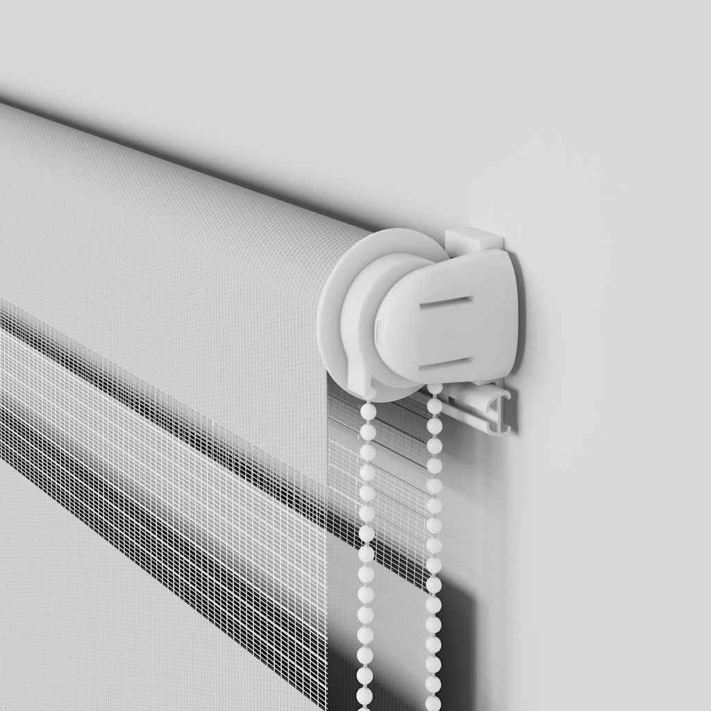 vidaXL Ζέβρα τυφλή Ανοιχτό Γκρι Πλάτος υφάσματος 65,9 εκ. Πολυεστέρας