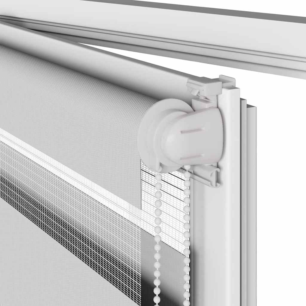 vidaXL Ζέβρα τυφλή Ανοιχτό Γκρι Πλάτος υφάσματος 85,9 εκ. Πολυεστέρας