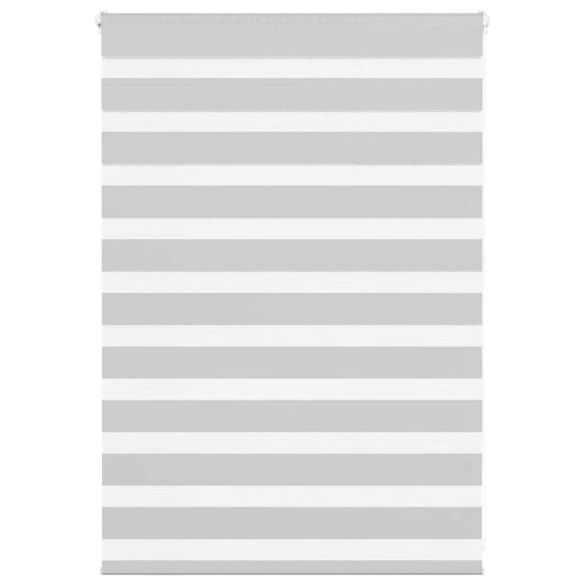 vidaXL Ζέβρα τυφλή Ανοιχτό Γκρι Πλάτος υφάσματος 100,9 εκ. Πολυεστέρας