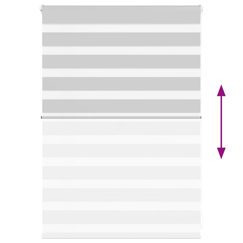 vidaXL Ζέβρα τυφλή Ανοιχτό Γκρι Πλάτος υφάσματος 100,9 εκ. Πολυεστέρας