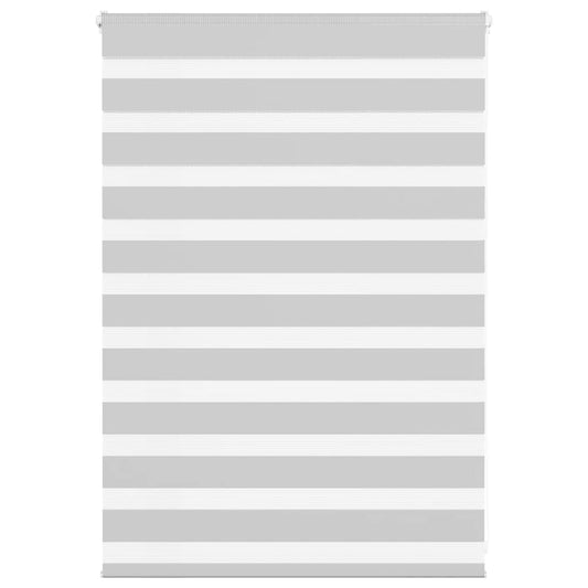 vidaXL Ζέβρα τυφλή Ανοιχτό Γκρι Πλάτος υφάσματος 105,9 εκ. Πολυεστέρας