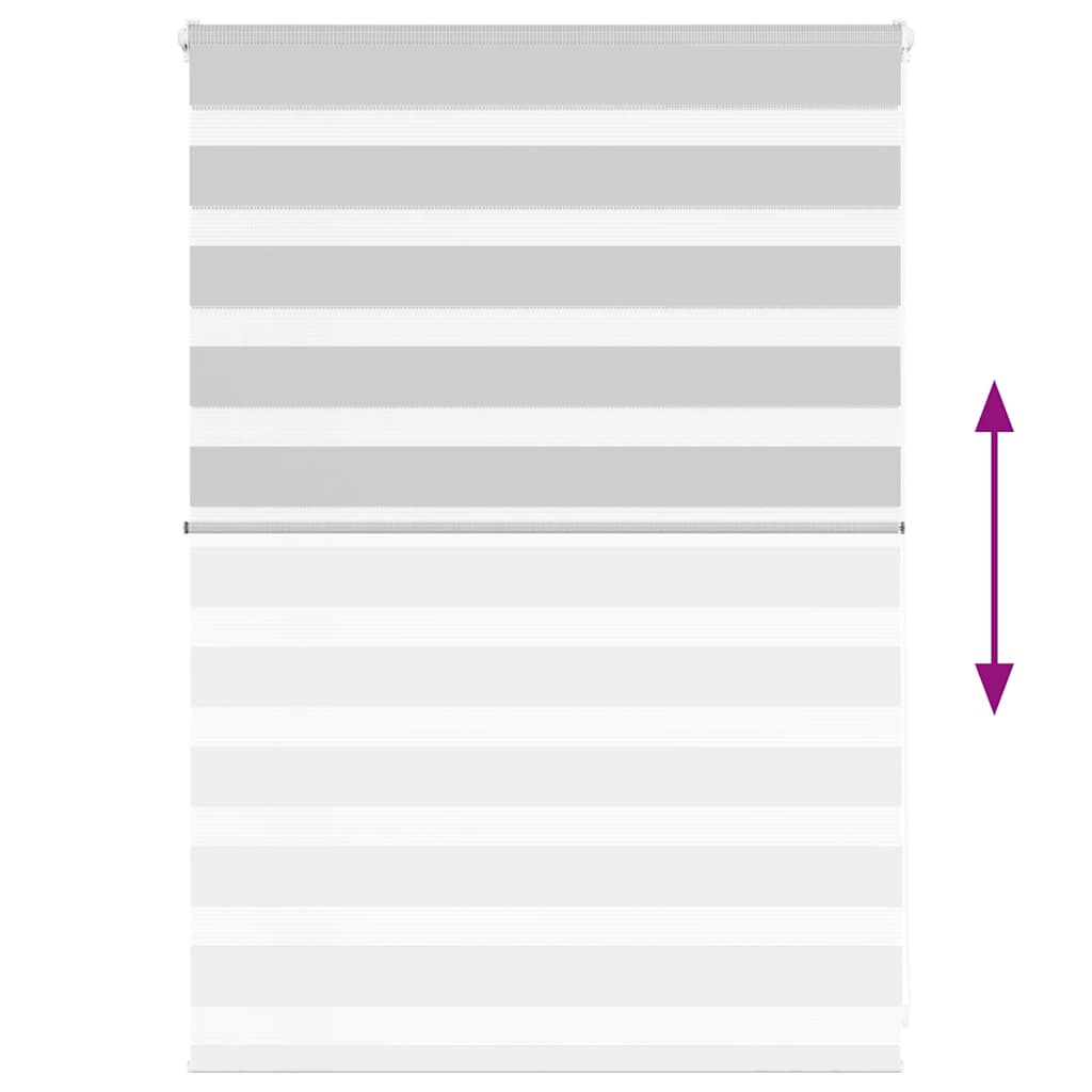 vidaXL Ζέβρα τυφλή Ανοιχτό Γκρι Πλάτος υφάσματος 110,9 εκ. Πολυεστέρας
