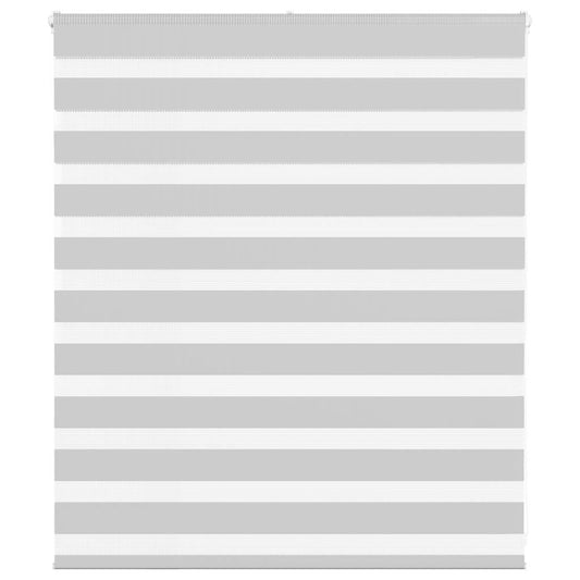 vidaXL Ζέβρα τυφλή Ανοιχτό Γκρι Πλάτος υφάσματος 115,9 εκ. Πολυεστέρας