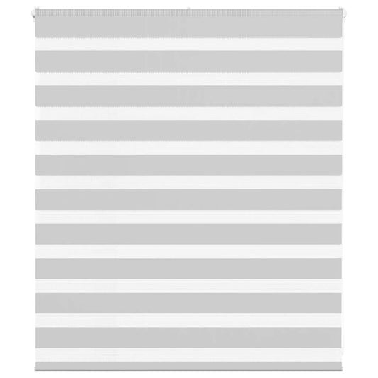 vidaXL Ζέβρα τυφλή Ανοιχτό Γκρι Πλάτος υφάσματος 120,9 εκ. Πολυεστέρας