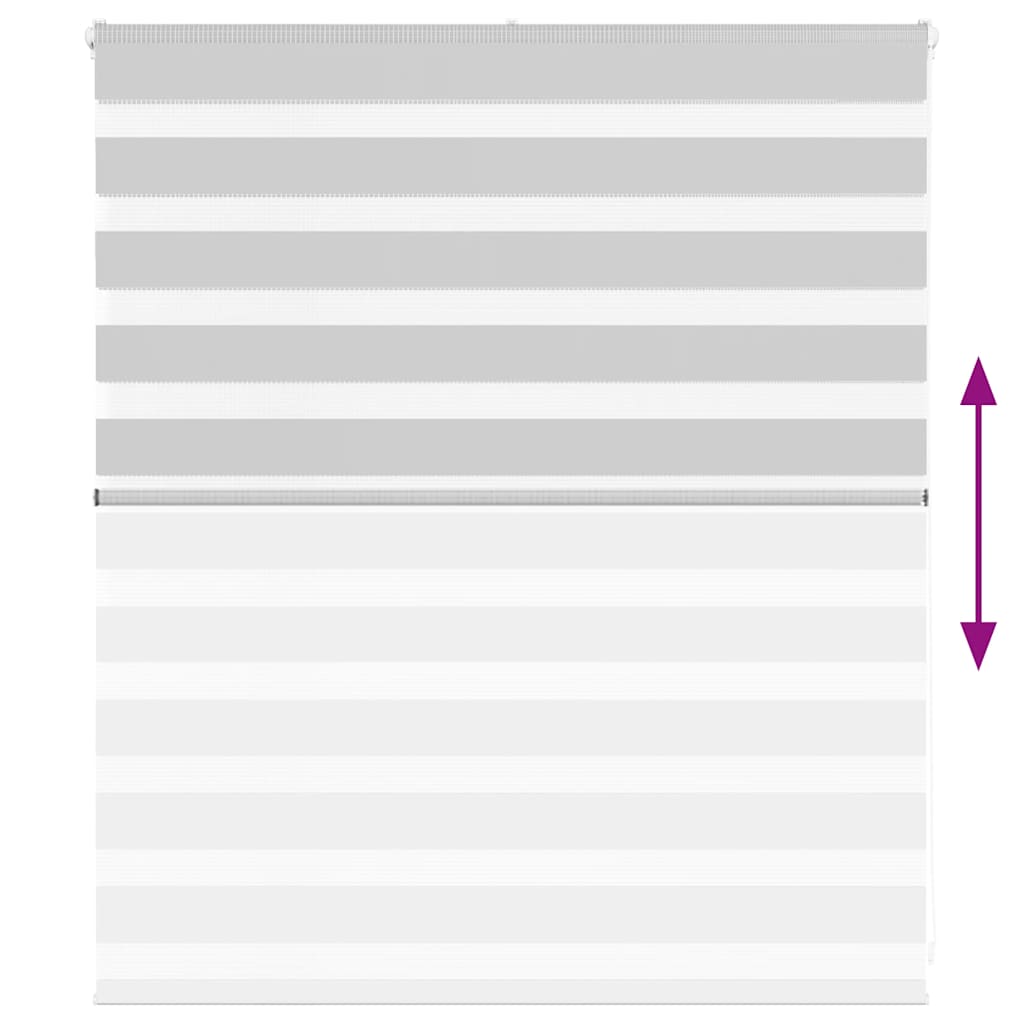 vidaXL Ζέβρα τυφλή Ανοιχτό Γκρι Πλάτος υφάσματος 120,9 εκ. Πολυεστέρας