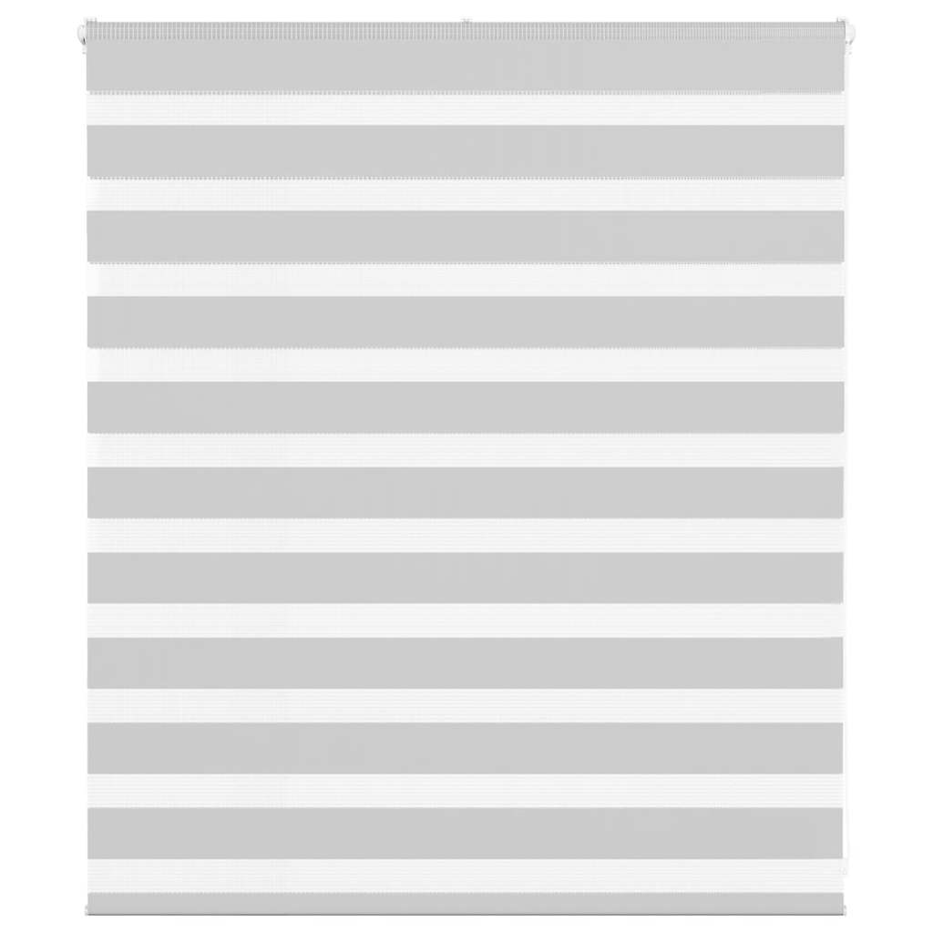 vidaXL Ζέβρα τυφλή Ανοιχτό Γκρι Πλάτος υφάσματος 125,9 εκ. Πολυεστέρας