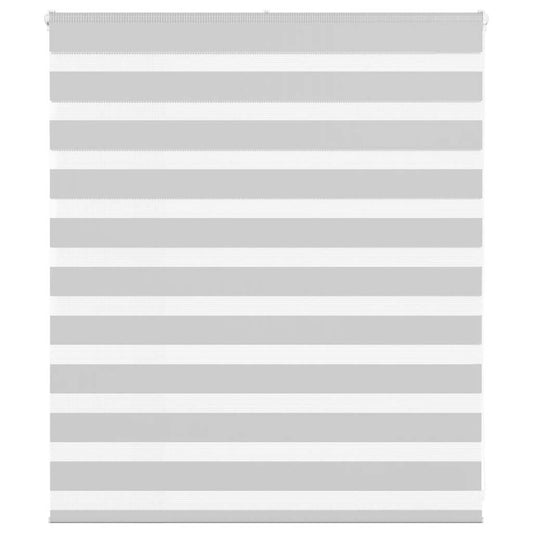 vidaXL Ζέβρα τυφλή Ανοιχτό Γκρι Πλάτος υφάσματος 125,9 εκ. Πολυεστέρας