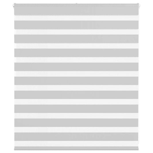 vidaXL Ζέβρα τυφλή Ανοιχτό Γκρι Πλάτος υφάσματος 130,9 εκ. Πολυεστέρας