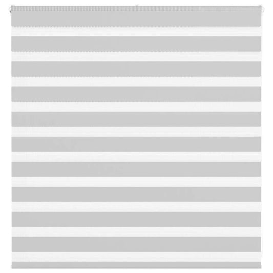 vidaXL Ζέβρα τυφλή Ανοιχτό Γκρι Πλάτος υφάσματος 140,9 εκ. Πολυεστέρας