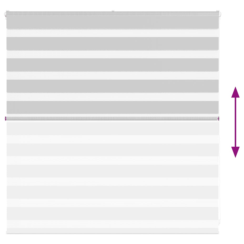 vidaXL Ζέβρα τυφλή Ανοιχτό Γκρι Πλάτος υφάσματος 140,9 εκ. Πολυεστέρας