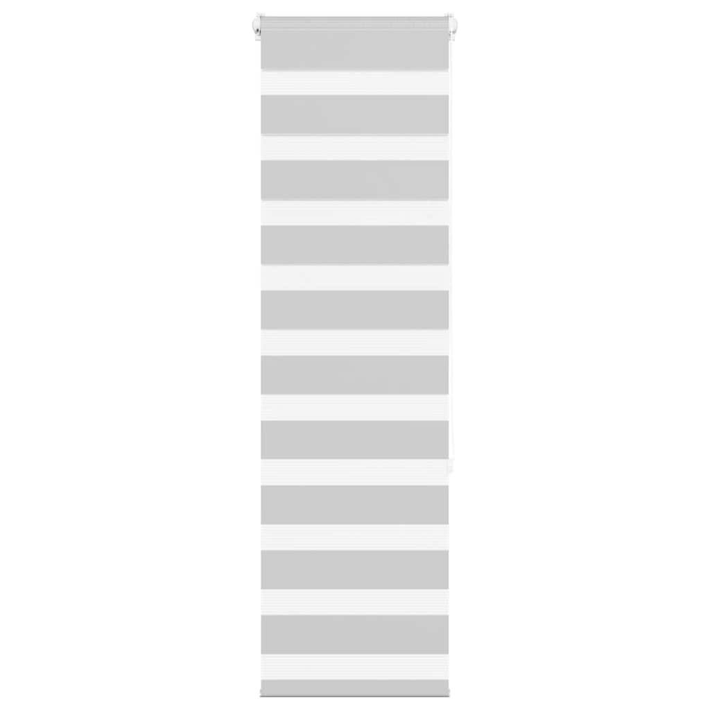 vidaXL Ζέβρα τυφλή Ανοιχτό Γκρι Πλάτος υφάσματος 35,9 εκ. Πολυεστέρας