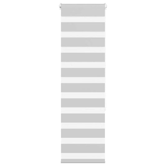 vidaXL Ζέβρα τυφλή Ανοιχτό Γκρι Πλάτος υφάσματος 35,9 εκ. Πολυεστέρας