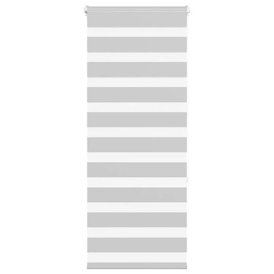 vidaXL Ζέβρα τυφλή Ανοιχτό Γκρι Πλάτος υφάσματος 50,9 εκ. Πολυεστέρας