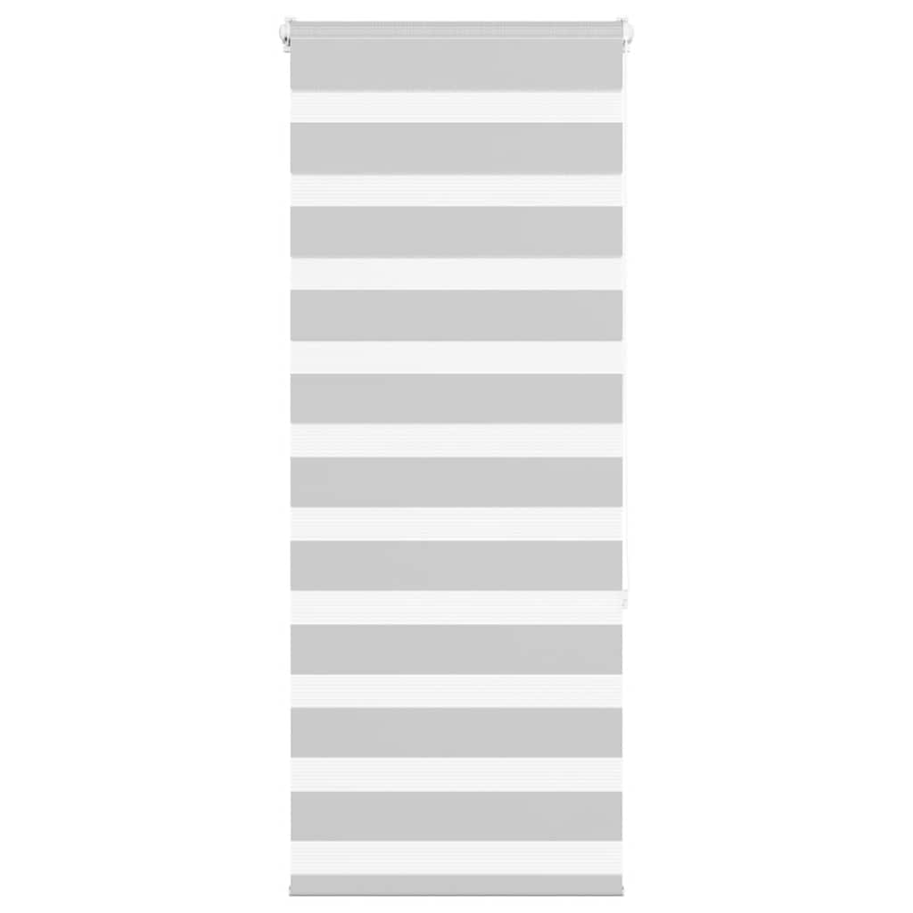 vidaXL Ζέβρα τυφλή Ανοιχτό Γκρι Πλάτος υφάσματος 55,9 εκ. Πολυεστέρας